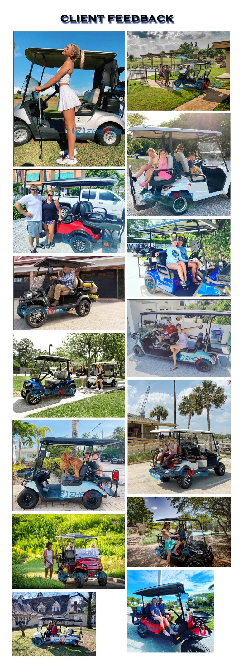 Electric Golf Cart off-Road Safari Car 2 4 6 8 Seats Golf Cart Custom Tour Sale Golf Shopping Cart