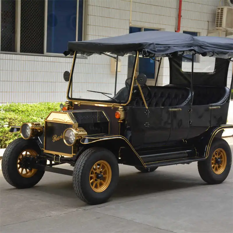 5 Seats Model T Golf Cart Electric Sightseeing Tourist Car