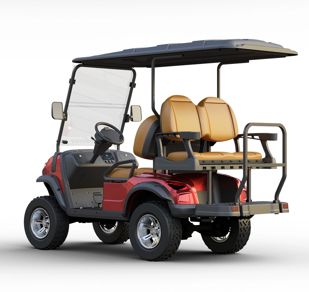 48/72V New Style M Modern Fashion 2024 Brand New Design 4 Seat Sightseeing Bus Club Cart Electric Golf Buggy Hunting Cart with CE DOT