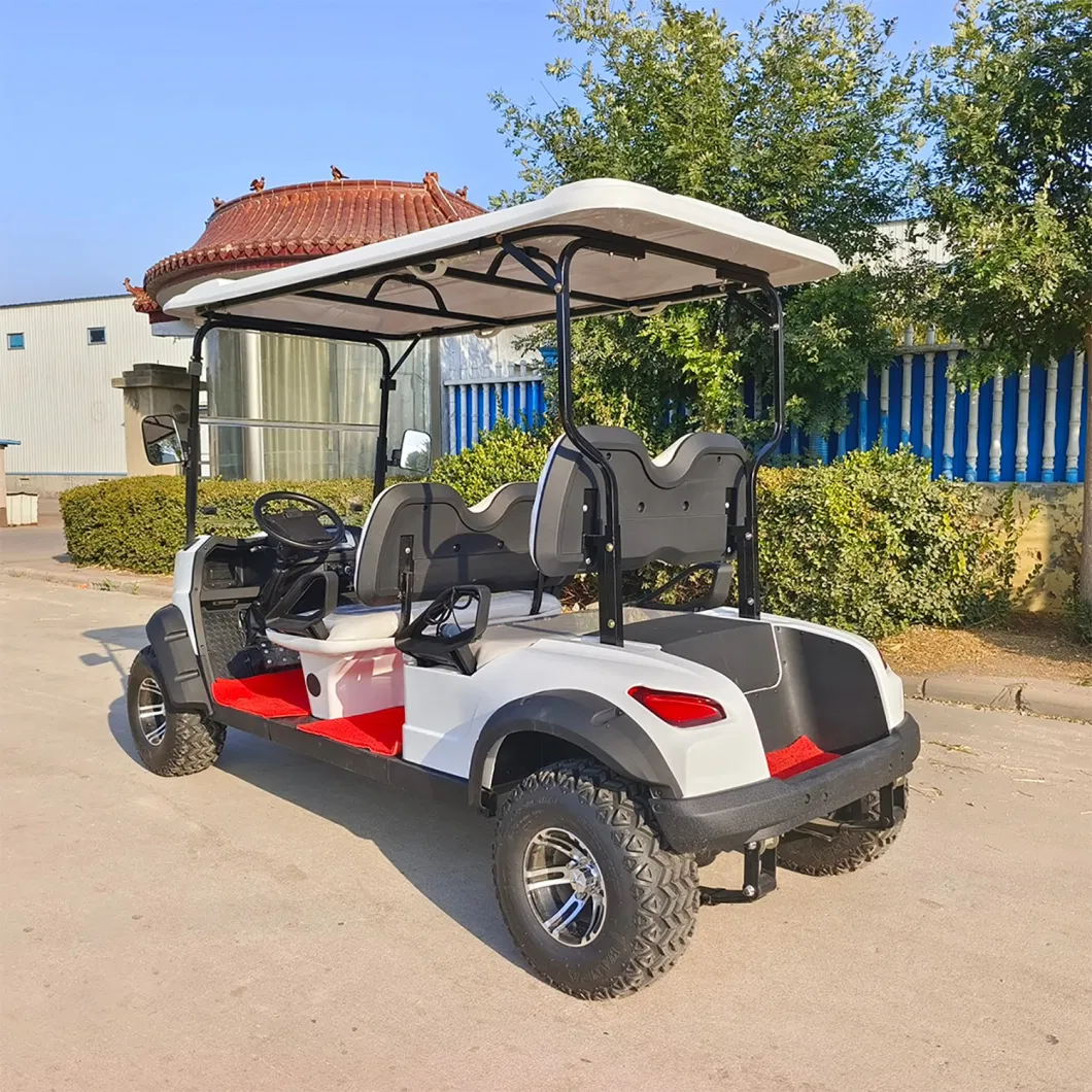 Strong Power 4 Seats Electric Lifted Hunting Golf Cart for Sand Road