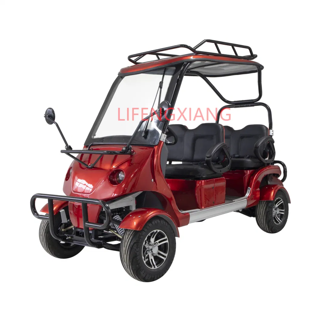 CE Approved Fashionable Adult Battery Operated 2500W Four Wheels Electric Sightseeing Car Electric Golf Car