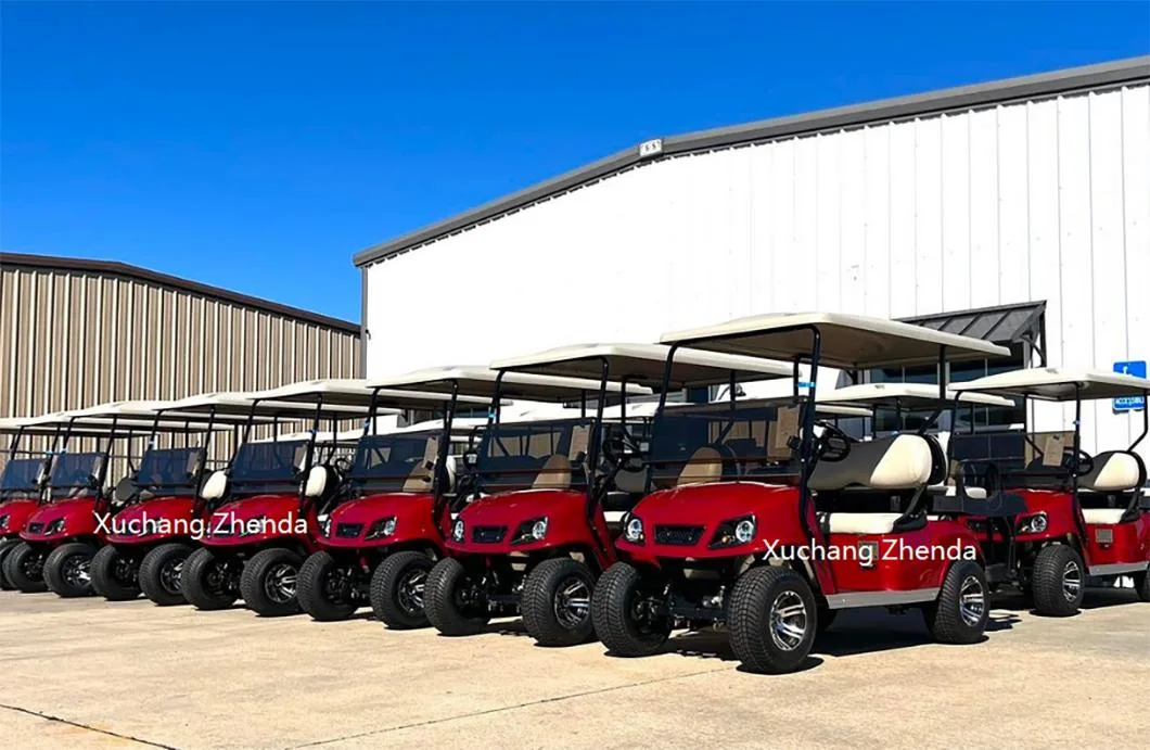 Classic Blue Fashion Golf Cart/Custom Beautiful and Exquisite Scenic Reception Golf Cart for Sale