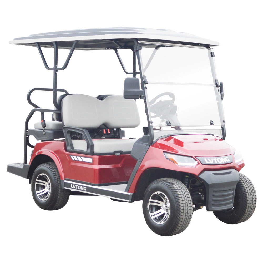 Electric Sightseeing Golf Wholesale 4 Seater Golf Cart with Folded Seat