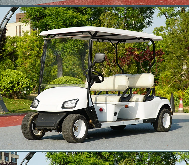 4-Wheel-Drive-Gas-Golf-Cart Green Power Programmer Petrol Engine Street Legal off Road Golf Cart