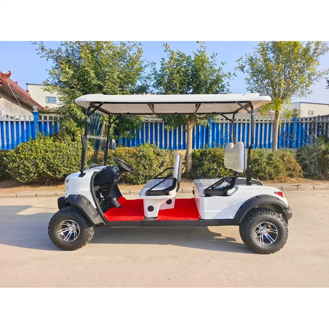 Strong Power 4 Seats Electric Lifted Hunting Golf Cart for Sand Road