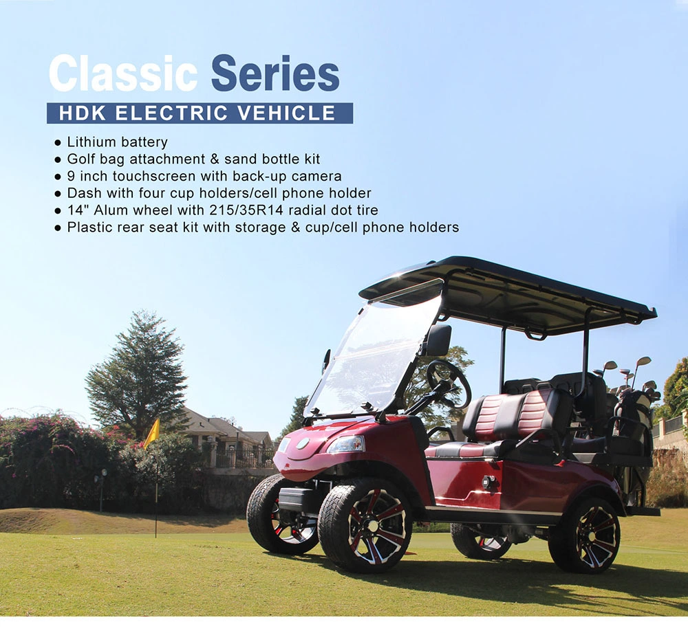 Factory Directly 4 Seater 14 Inch Wheel 48V AC System Electric Golf Cart/Electric Golf Cart/Golf Car