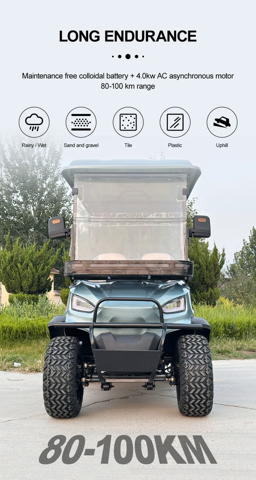 Best Cheap Price 2+2 4 Seaters Cart Dealer off Road Mobility Scooter Club Car Mini Lifted Electric Utility Vehicle Custom Golf Car with Parts for Sale