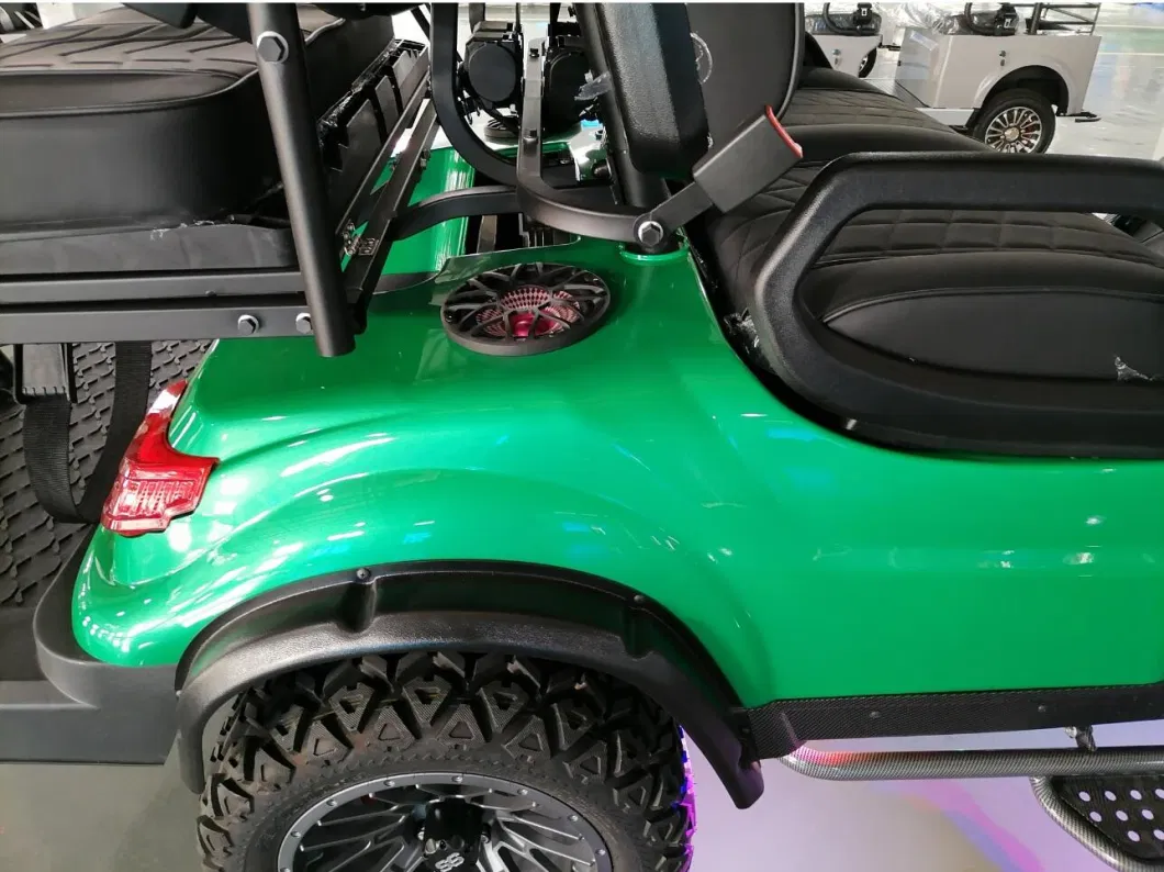 OEM Wholesale 6 Seater Electric Utility Golf Cart Lifted Golf Cart 4 Wheel Disc Brake 10 Inch TFT IP66 Carplay Display Golf Cart