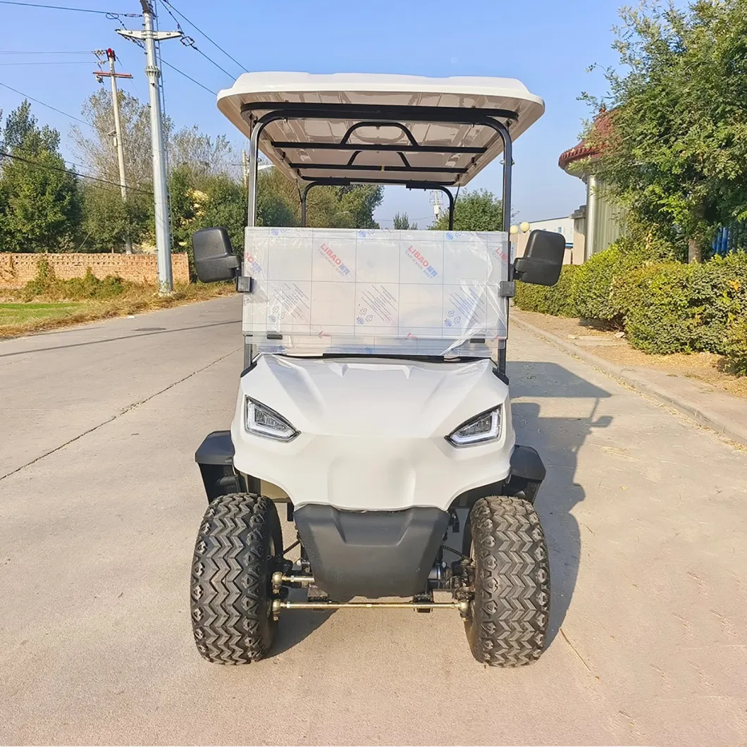 Strong Power 4 Seats Electric Lifted Hunting Golf Cart for Sand Road