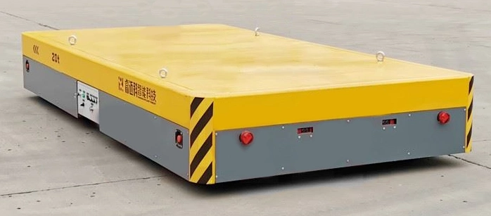 Customized Trackless Battery Electrical Flat Car 50 Ton Electric Transfer Flat Trolley