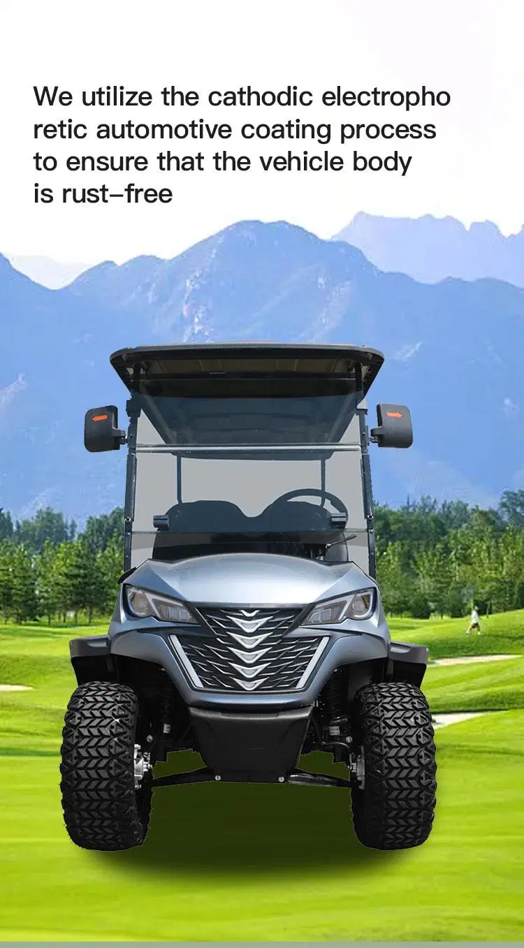 2023 CE Approved New Road Legal Electric Golf Cart 6 Seat 72V 4kw 5kw Multipurpose Sightseeing Vehicle Lithium Battery Golf Cart