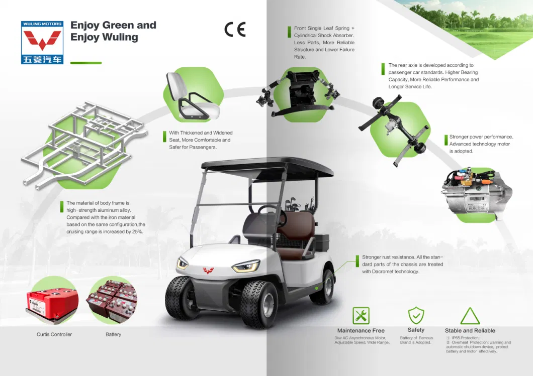 Electric Golf Car Electric Cheap Electric Golf Carts Electric Club Car with CE Certificate