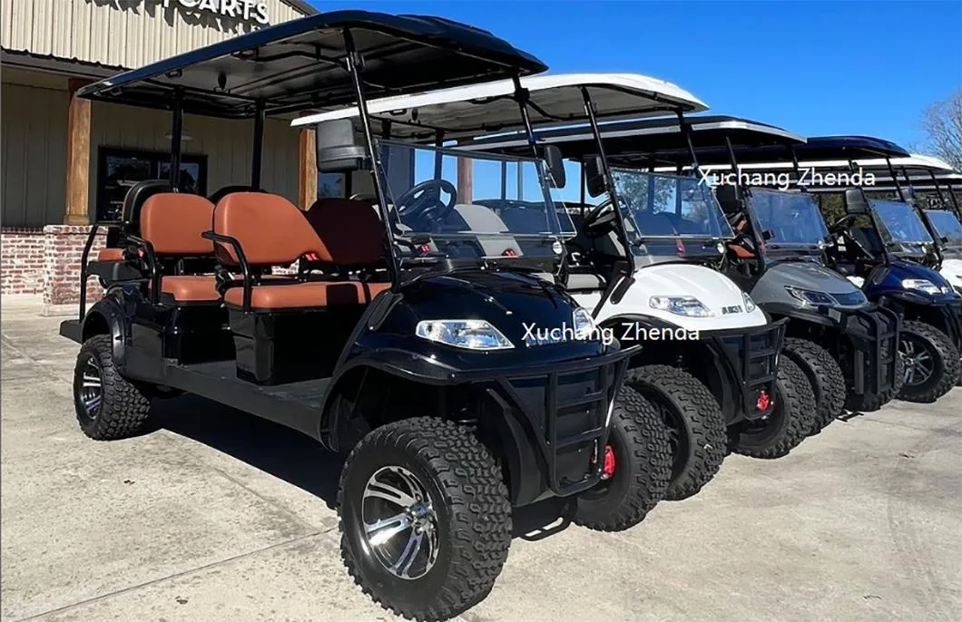 Classic Blue Fashion Golf Cart/Custom Beautiful and Exquisite Scenic Reception Golf Cart for Sale