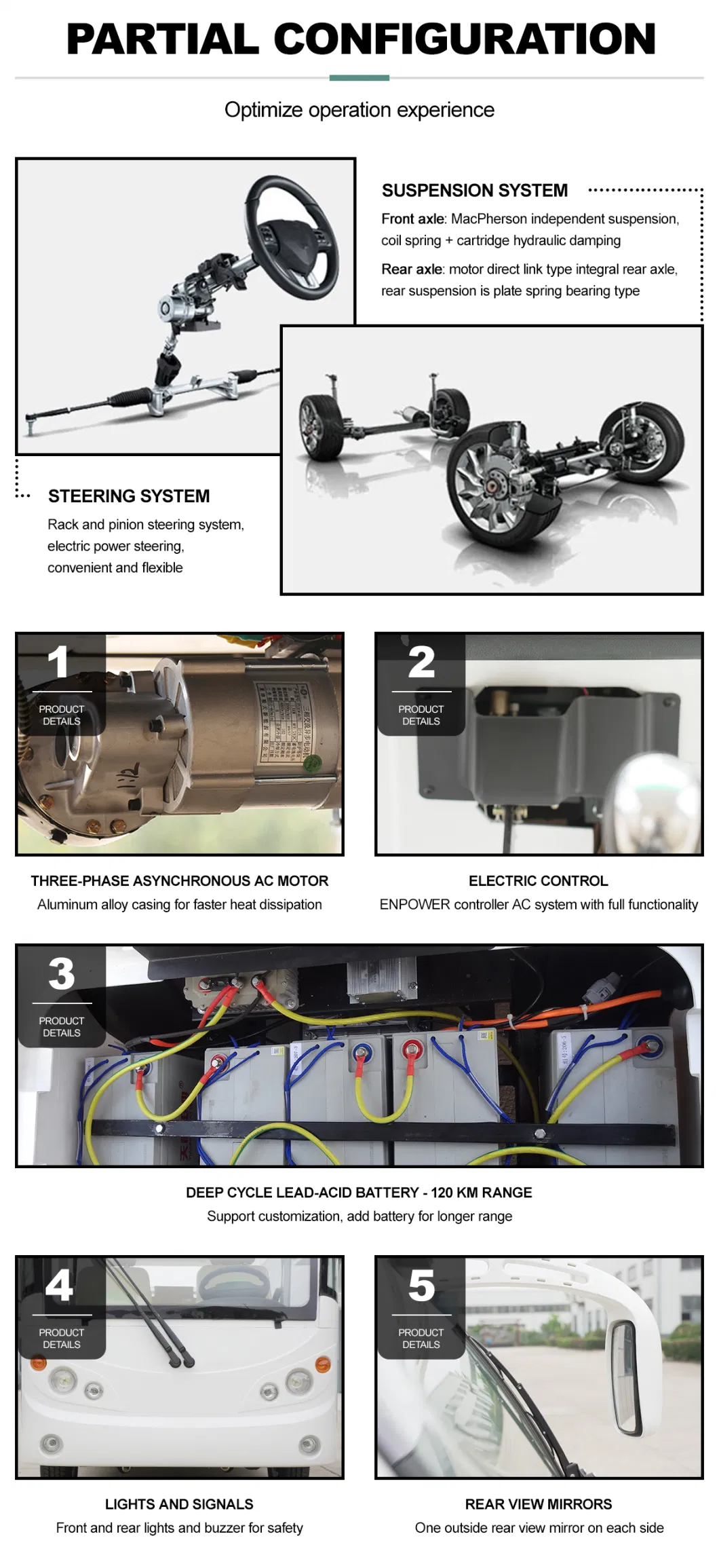 Greenpower Best Executive Minibus Small Electric Motorized Utility Vehicles Electric Utility Vehicle