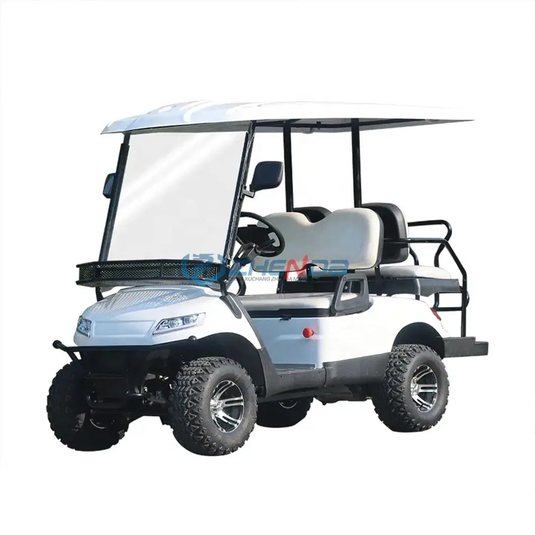 Classic Blue Fashion Golf Cart/Custom Beautiful and Exquisite Scenic Reception Golf Cart for Sale