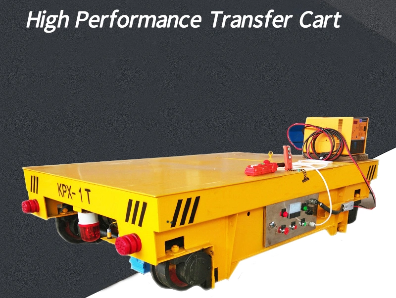 Customized Trackless Battery Electrical Flat Car 50 Ton Electric Transfer Flat Trolley