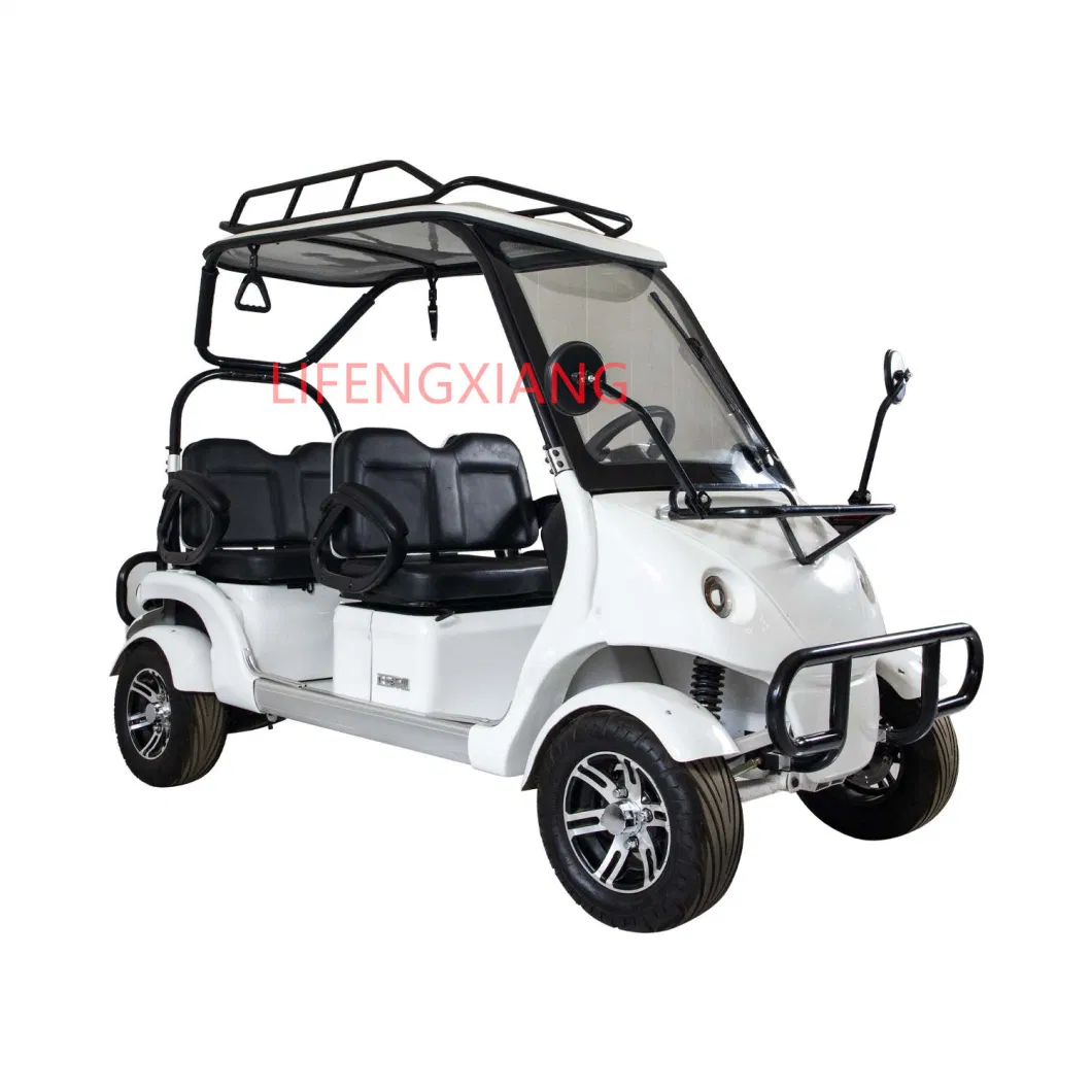 CE Approved Fashionable Adult Battery Operated 2500W Four Wheels Electric Sightseeing Car Electric Golf Car