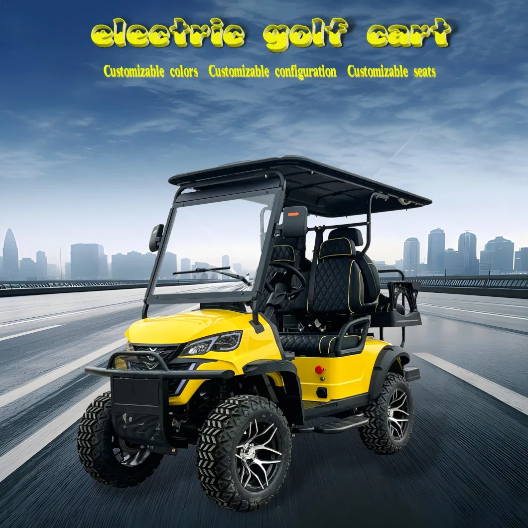 Electric Golf Course Rover Club Viewing Bus Hunting Special Vehicle off-Road Pioneer Golf Cart with Slope Road Self-Protection 2-8 Seats