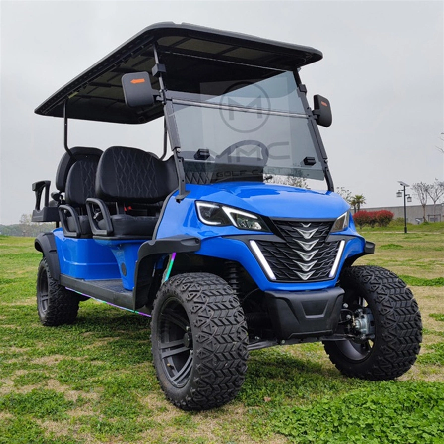 2023 CE Approved New Road Legal Electric Golf Cart 6 Seat 72V 4kw 5kw Multipurpose Sightseeing Vehicle Lithium Battery Golf Cart