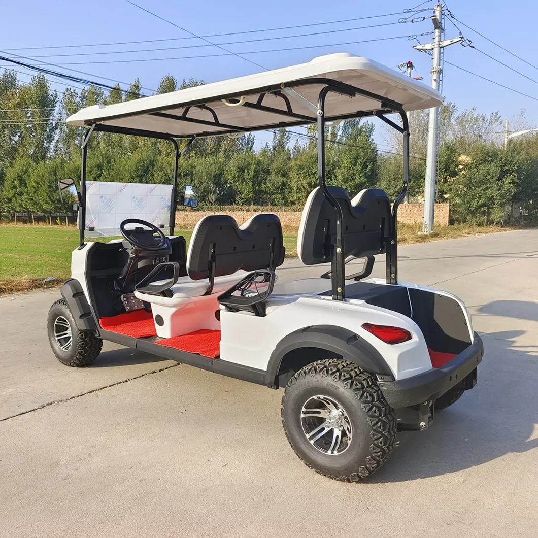 Strong Power 4 Seats Electric Lifted Hunting Golf Cart for Sand Road