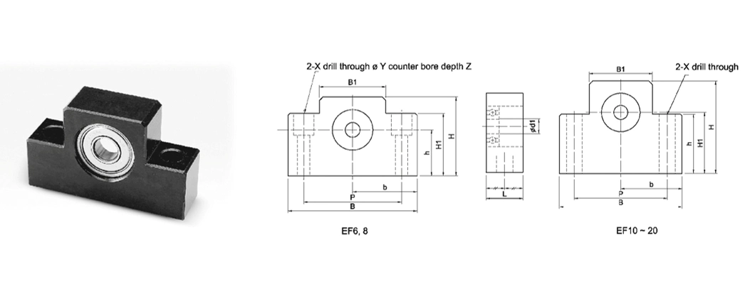 China Factory High Competitive Bearing Housing for Ball Screw