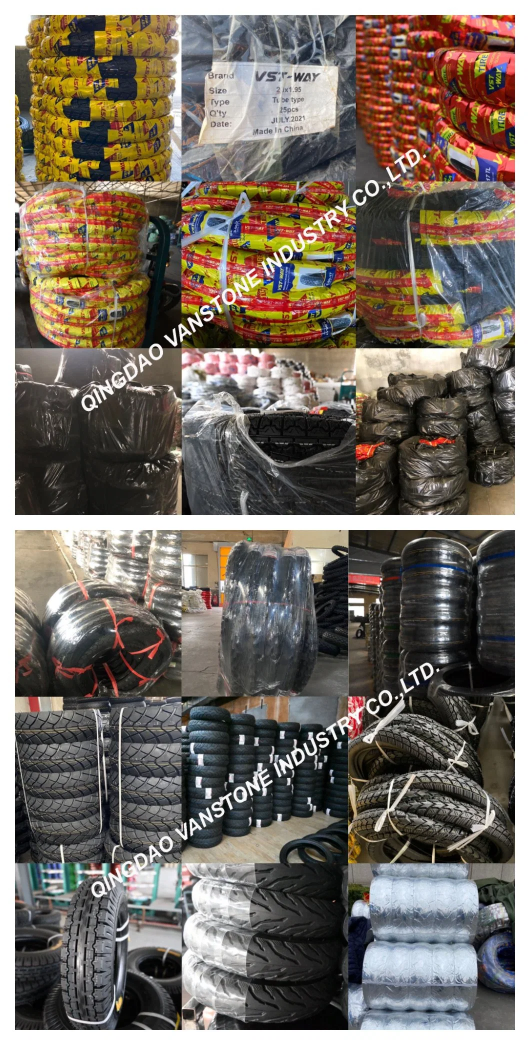 Motorcycle Tyre off Road 2.75-16 Tubeless Tire Vanstone Tyre Honda Motorbike Tyre 275-16