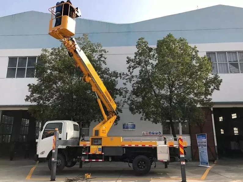 China Jmc 19 21 22 Meters Telescopic Boom Working Truck, Man Lifting Truck