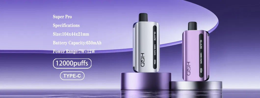 OEM ODM Hqd Original Vape Factory 12000 Puffs Glaze with Display E-Cigarette Disposable Vape