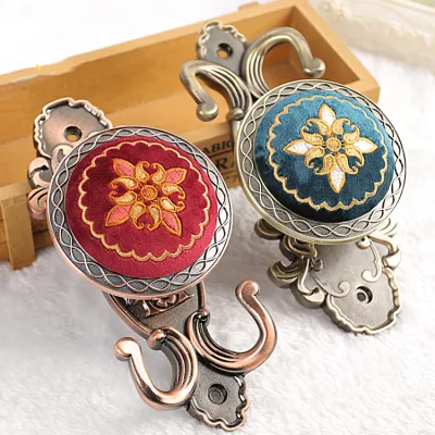  Embroidery Eyelet Hook Double Hanger Hook Metal Wall Hook