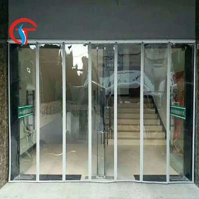 Shopping Mall Entrance Curtain Screen Magnetic PVC Doors