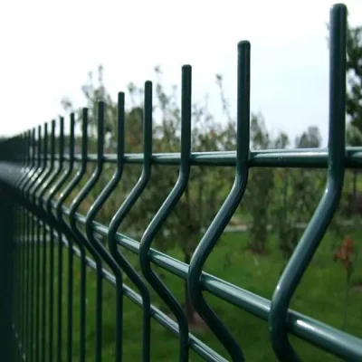High Security 3 D Wire Mesh PVC Curved Wire Mesh Fence Panel