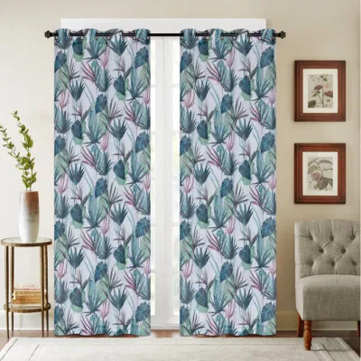  100%Polyester Fabric Printed Window Curtain Wholesale Luxury Blackout Curtains for The Living Room