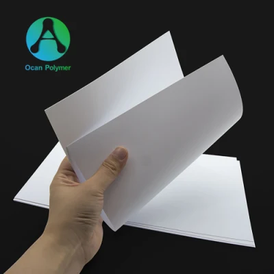 4X8 Opaque White Hard Plastic PVC Sheet 1mm Thickness