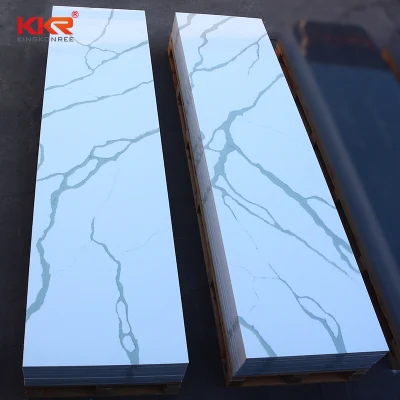  Artifcical Stone Solid Surface Carrara Stone Sheet for Kitchen Countertop