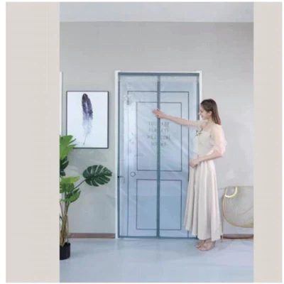 Magnetic Screen Door Curtain -Hook and Loop Fasteners-Mute Closed- Heavy Duty Magnetic Curtain Door Can Prevent Dusts From Enterin