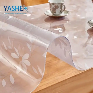 1.5mm PVC Table Cloth in Rolls PVC Polyester Plastic Lace Table Cloths