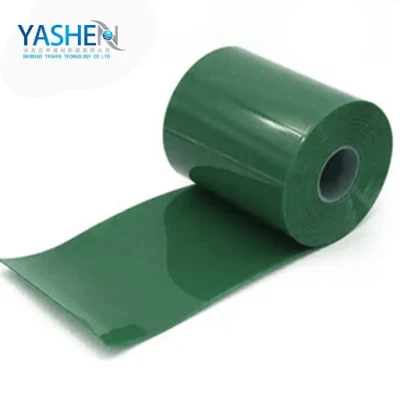 200mm 300mm Folding Green Color Smooth Transparent Outdoor PVC Strip Curtain