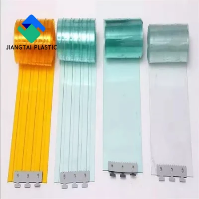  Jiangtai Plastic 2mm/3mm/4mm Anti-Static Thickness Ant-Bacterial PVC Soft Film/PVC Stripe Door Curtain