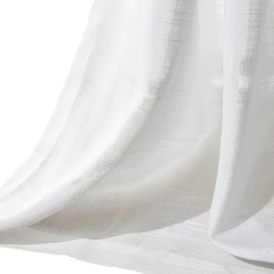 Modern Simple Ripple Fold Sheer Drape Curtain for Hotel Livingroom Bedroom Offices