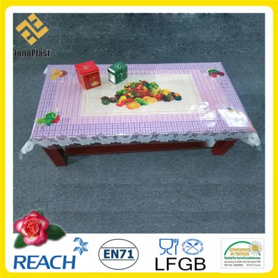 PVC Printed Independent Design Transparent Tablecloth