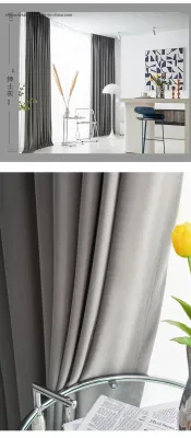  Wholesale Ready Made Quality Competitive Price 100% Polyester Fabric Light Luxury Curtins Netherlands Velvet Curtains Waterproof and Dust Proof