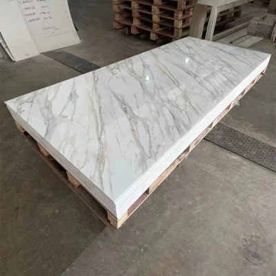  Factory Direct Sale Inventory 1220*2900*3mm PVC UV Marble Sheet