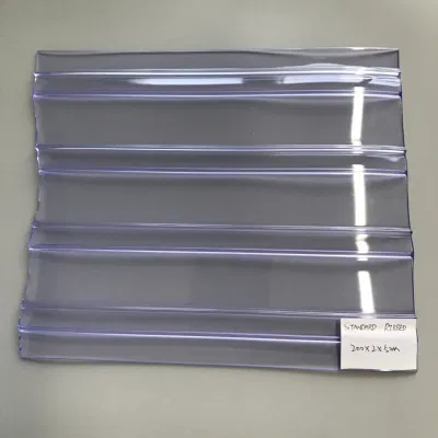  Clear Transparent Blue Strip Door Curtain Roll PVC Curtain Sheet