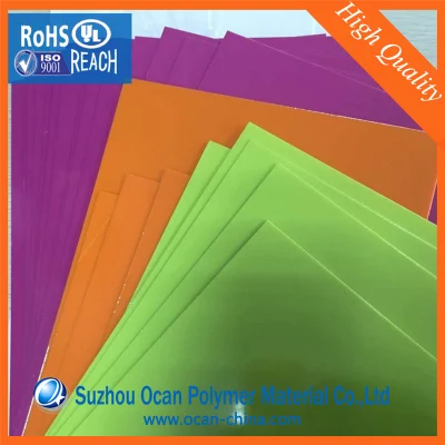 Colored Embossed Transparent PVC Rigid Sheet for Binding Cover