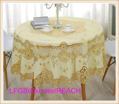  PVC Vinyl Lace Crochet Wedding Tablecloth