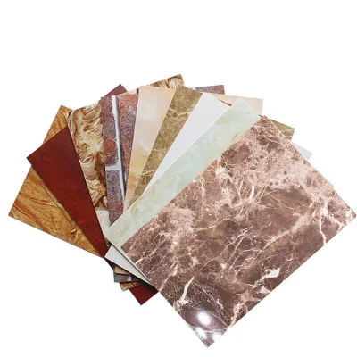 Ceiling Laminate Panel UV Coating Marble Sheet 3mm 4mm Plastic Marble PVC Sheet