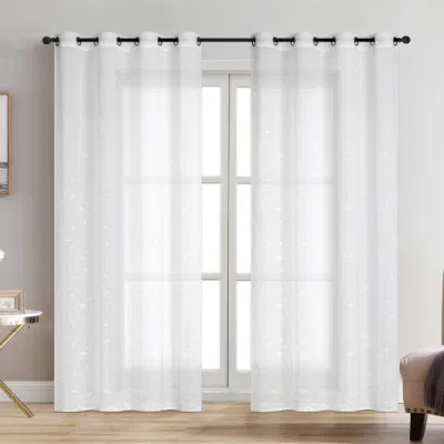  Polyester Curtain Sheer Curtains for Living Room Chinese Manufacturer Embroidery Sheer Fabric