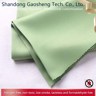  100% Polyester Fire Retardant Trevira Yarn Made Blackout Curtain Fabric