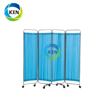  in-R116 Mobile Medical Privacy Partitions Folding Curtain Screen Hospital Bed Curtain