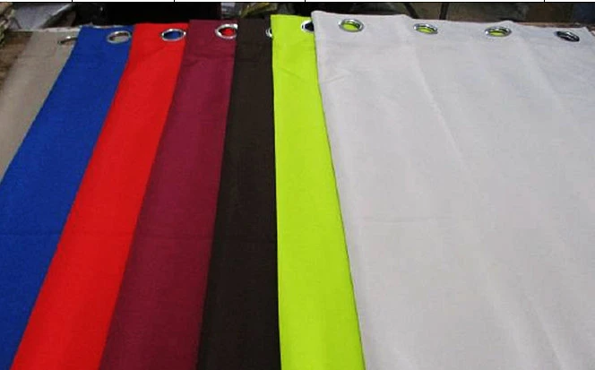 Wholesale Cheap with High Quality 100% Polyester Oxford Dyed Window Curtain